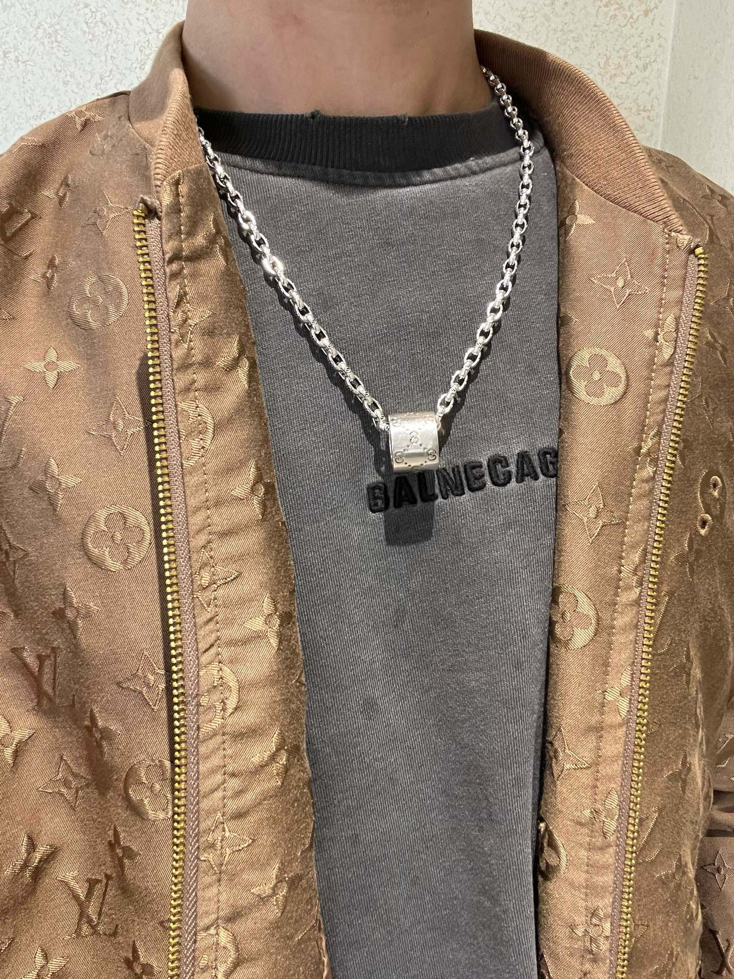 Gucci古驰ダブルGチェーンネックレスAnger Forestシリーズ