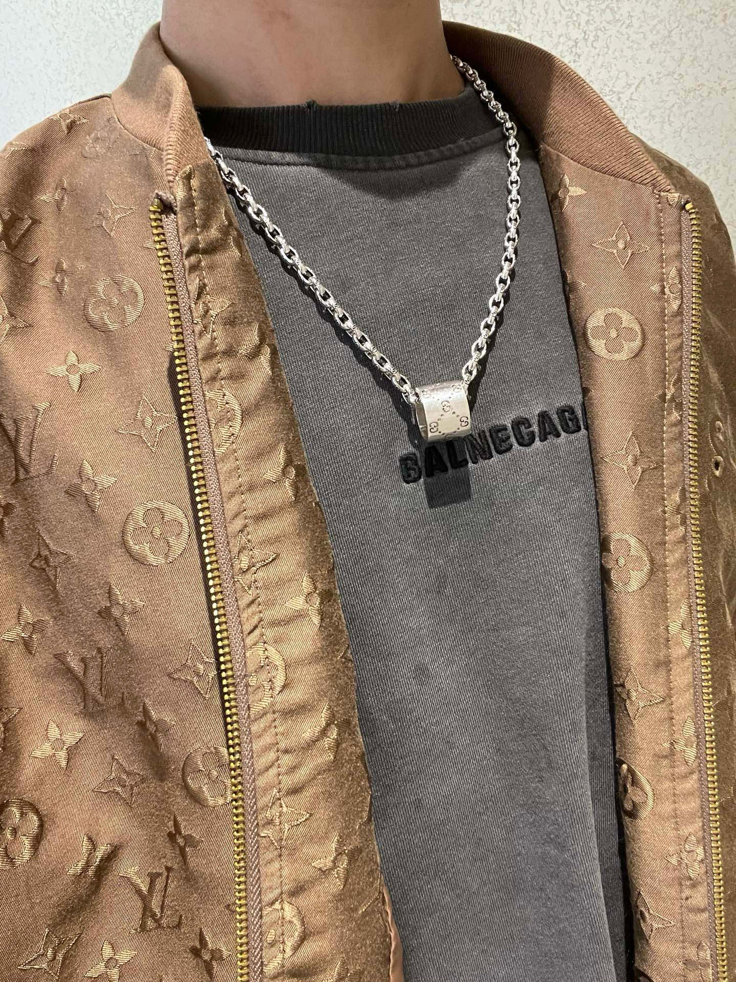 Gucci古驰ダブルGチェーンネックレスAnger Forestシリーズ