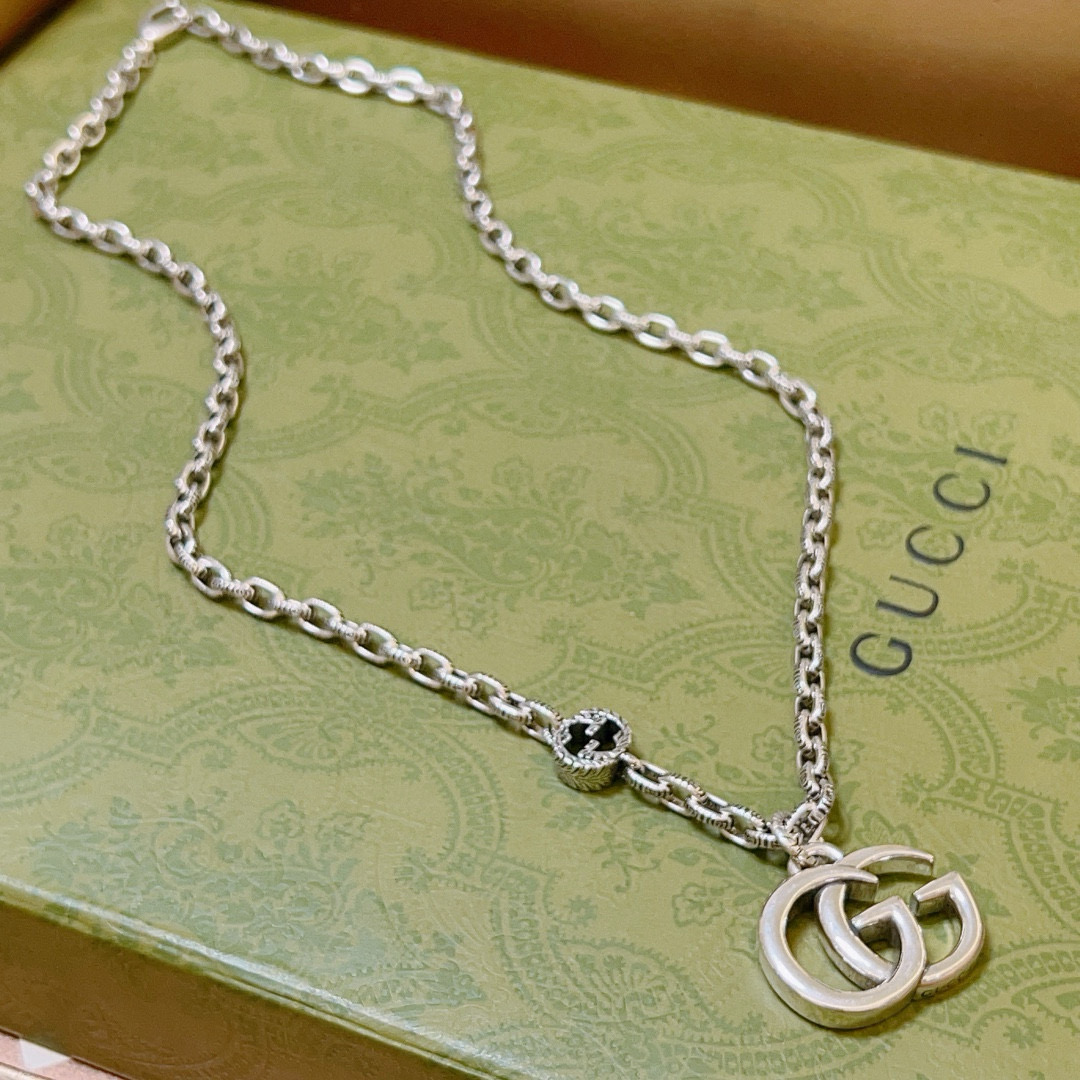 Gucci古驰Anger Forestシリーズ双Gネックレス - 高級手作りデザイン