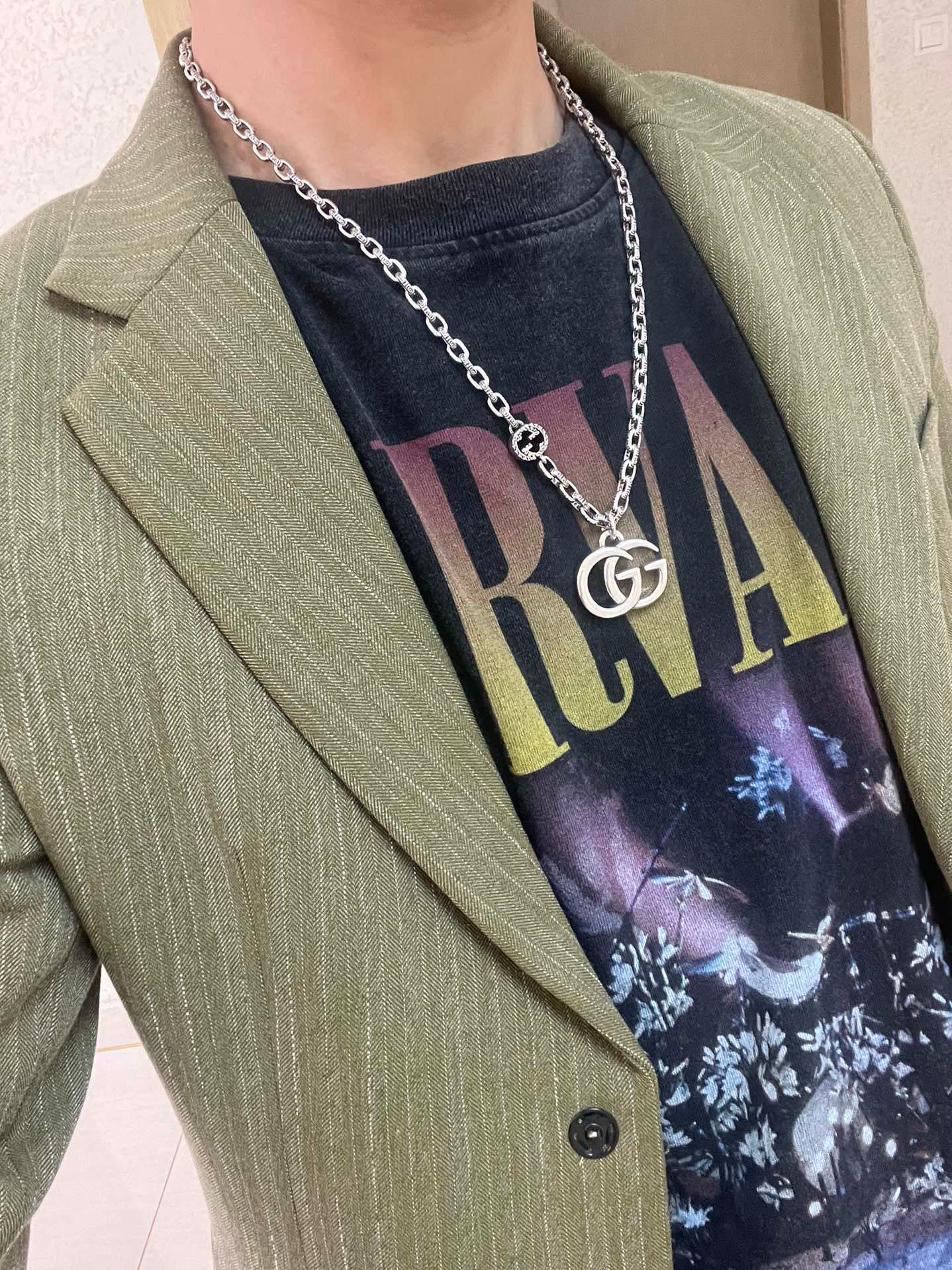 Gucci古驰Anger Forestシリーズ双Gネックレス - 高級手作りデザイン