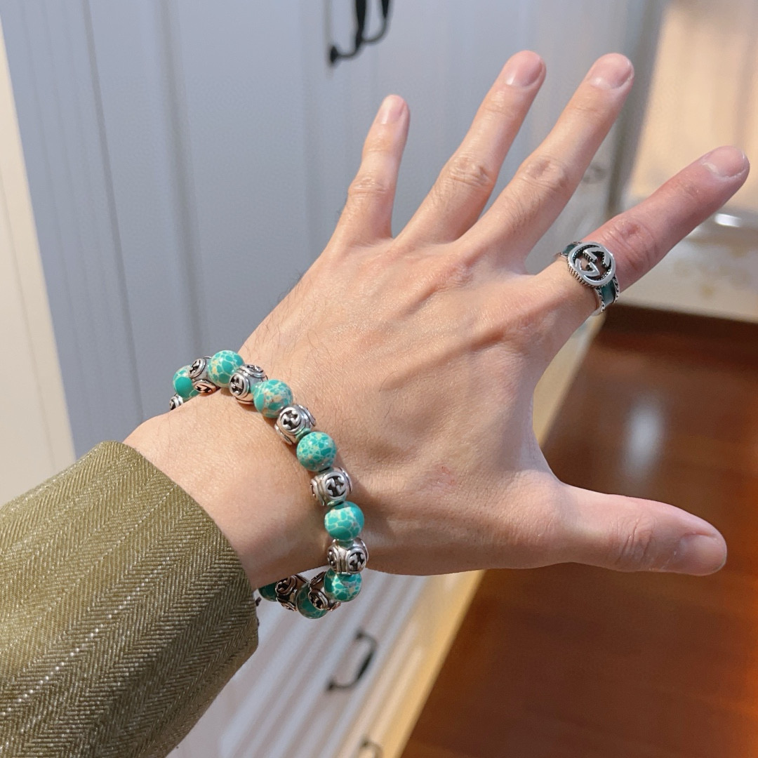 Gucci古驰水晶石手链 男女兼用 Anger Forestシリーズ