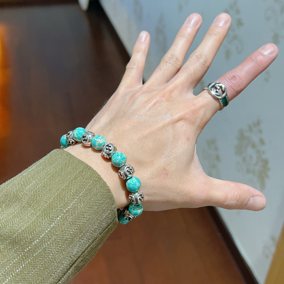 Gucci古驰水晶石手链 男女兼用 Anger Forestシリーズ