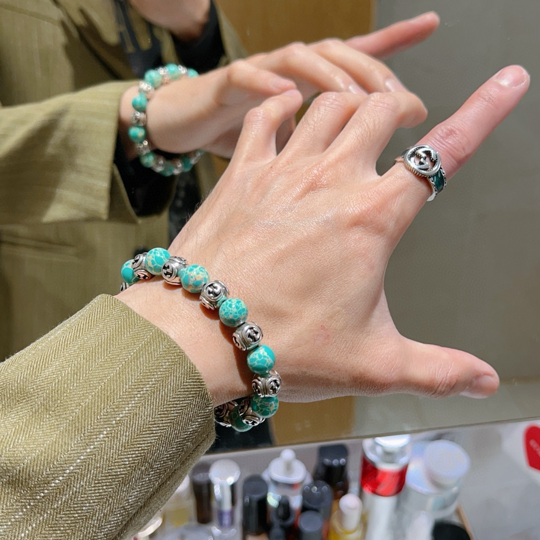 Gucci古驰水晶石手链 男女兼用 Anger Forestシリーズ