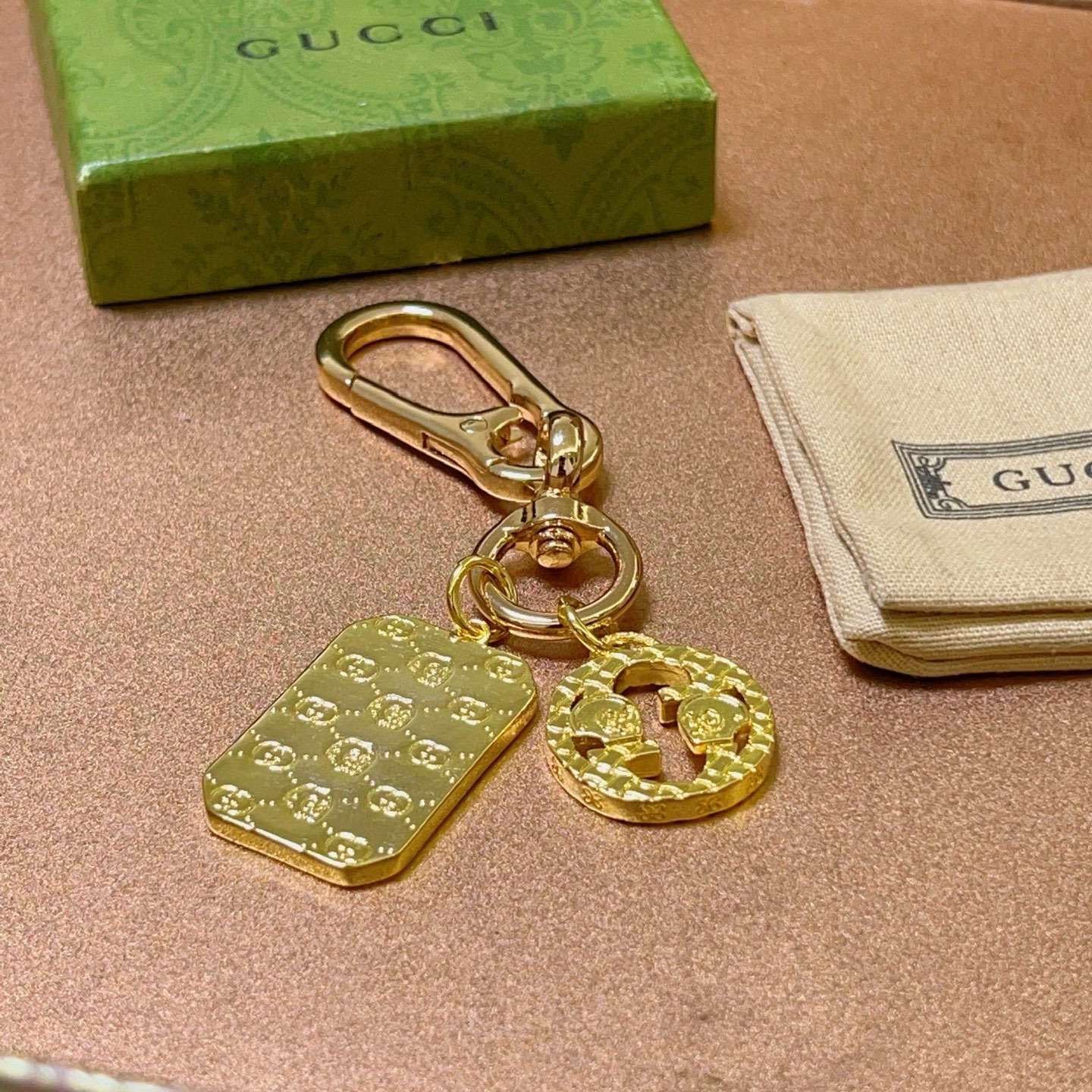 Gucci古驰钥匙扣 Anger Forestシリーズ 双G经典款デザイン