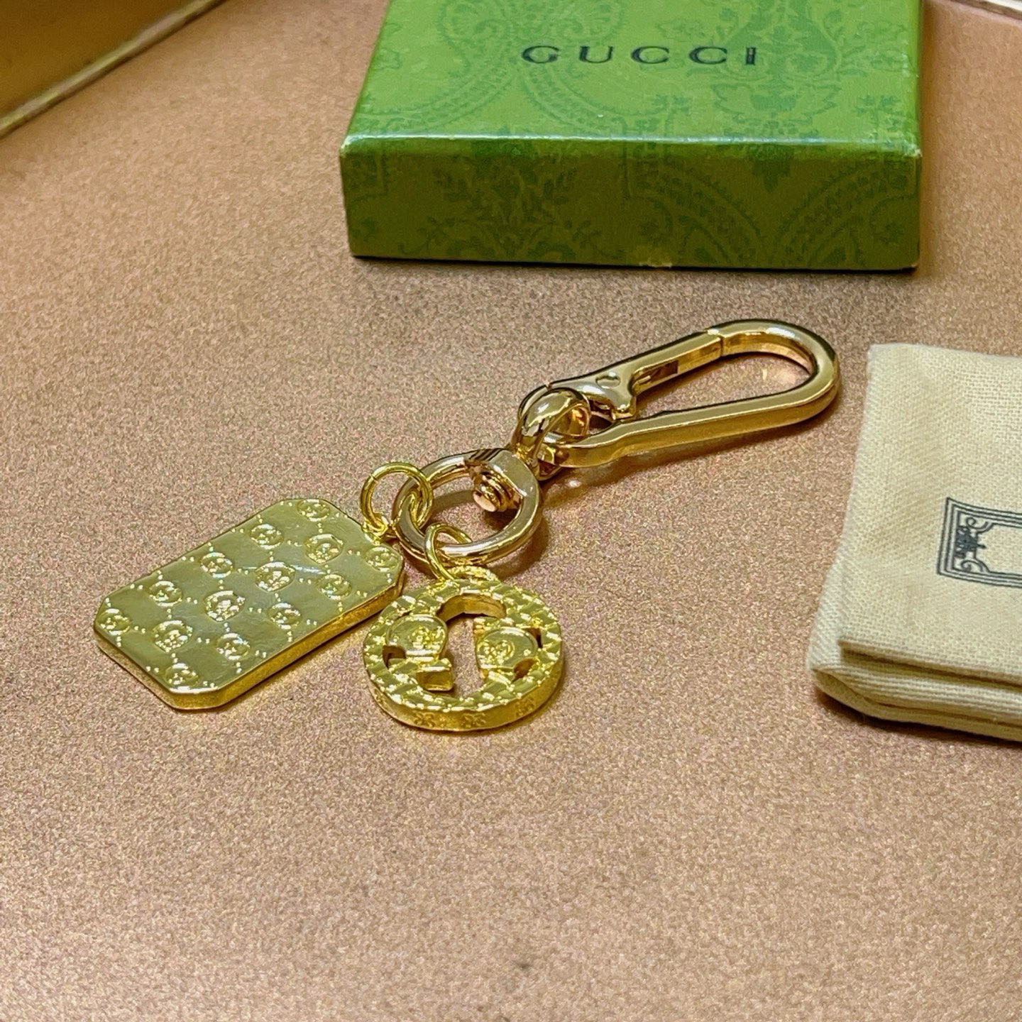 Gucci古驰钥匙扣 Anger Forestシリーズ 双G经典款デザイン