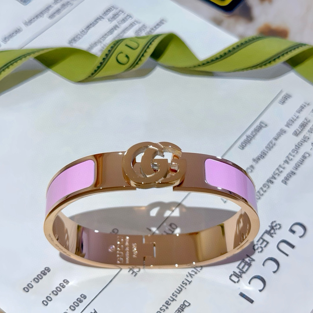Gucci古驰手镯手环 Anger Forestシリーズ 双G经典款