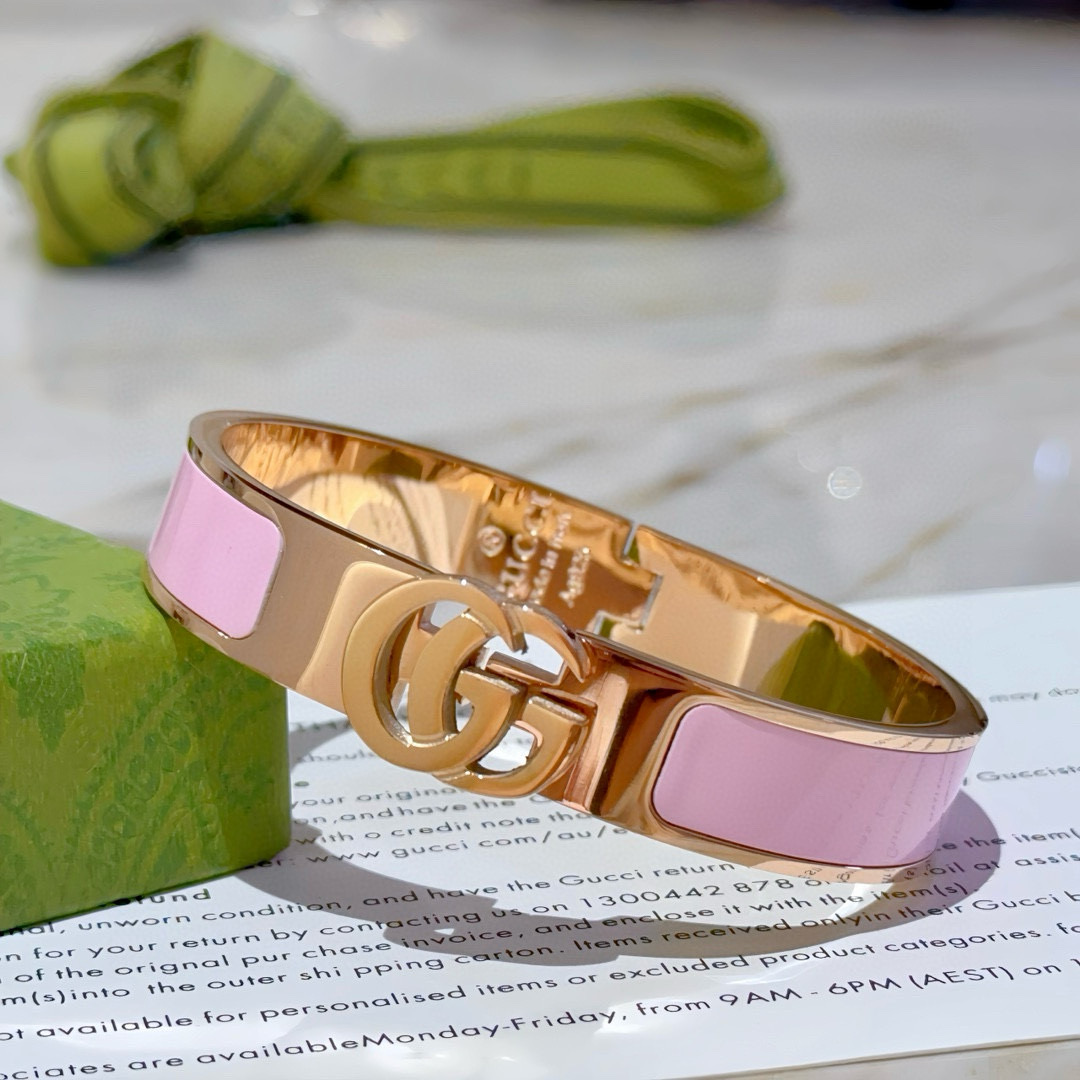 Gucci古驰手镯手环 Anger Forestシリーズ 双G经典款