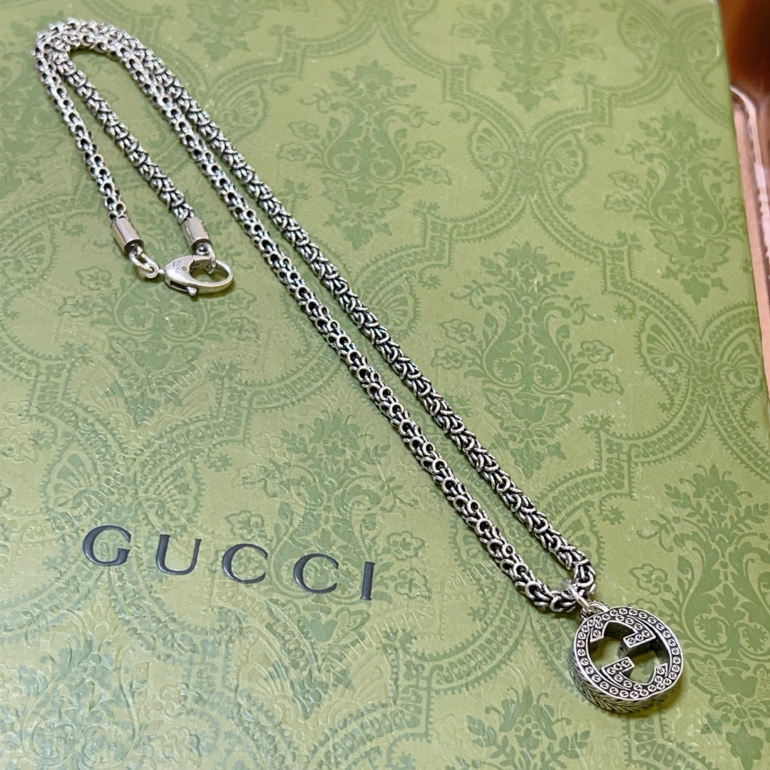 Gucci 𝐆𝐮𝐜𝐜𝐢古驰项链最新款链条档次更高