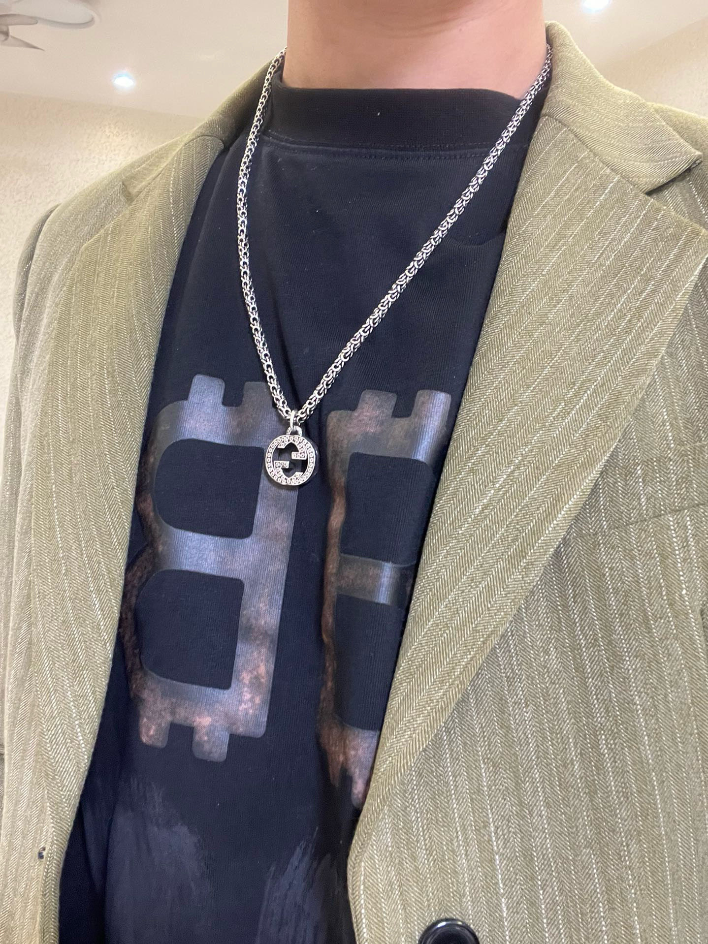 Gucci 𝐆𝐮𝐜𝐜𝐢古驰项链最新款链条档次更高