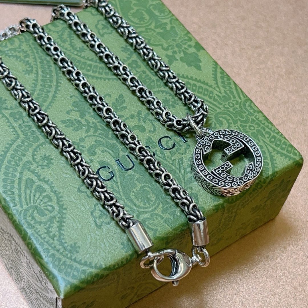 Gucci 𝐆𝐮𝐜𝐜𝐢古驰项链最新款链条档次更高