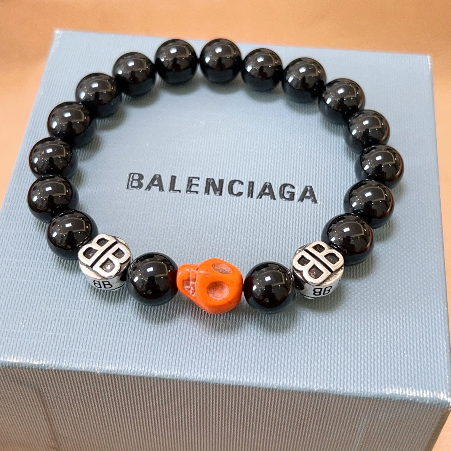 NO:557341,Original batch of new products Balenciaga natural black onyx Balenciaga bracelet counter consistent Balenciaga bracelet Men's hot model shipped Unique design avant-garde A must-have for men and women!  Size 18.20.22.24cm, fine jewelry, balenciaga, balenciaga, bracelet19860909批原单货新品 巴黎世家天然黑玛瑙Balenciaga手链专柜一致巴黎世家手链 男士火爆款出货 设计独特 前卫 男女必备！码数18.20.22.24cm,饰品精品,balenciaga,balenciaga,bracelet,Jewelry