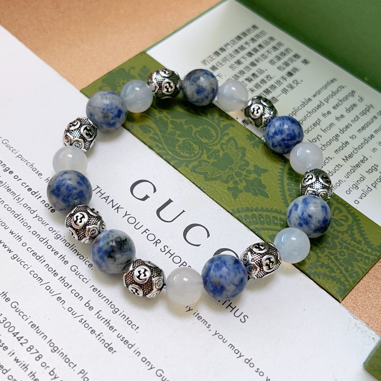 NO:604009,Batch New Product Launch Gucci Bracelet Natural Stone Counter Seiko Version Natural Purple Fenstone Gucci Bracelet Thai Silver Style Gucci Bracelet Star Same Style for Men and Women Retro Old Style Original Reproduction Purely Handmade ~ Genuine Open Mold Trendy Fashion Must-Have Can Be Weared by Men and Women Same Style for Couples Rock Punk Thai Silver Style Retro Elements Trendy and Versatile I Love Ordering Remarks Size 16cm to 24cm, Boutique Jewelry, Gucci, Bracelet19860909批 新品发布会古驰手链天然石专柜精工版本天然紫芬石古驰手链 泰银风格古驰手链 明星同款男女款 复古做旧风 原版复刻 纯手工打造 ～正品开模潮流时尚必备 男女均可佩戴 情侣款同款 摇滚朋克泰银风格 复古元素 潮流百搭 超级喜欢下单备注尺寸 16厘米到24厘米,饰品精品,gucci,bracelet,Jewelry