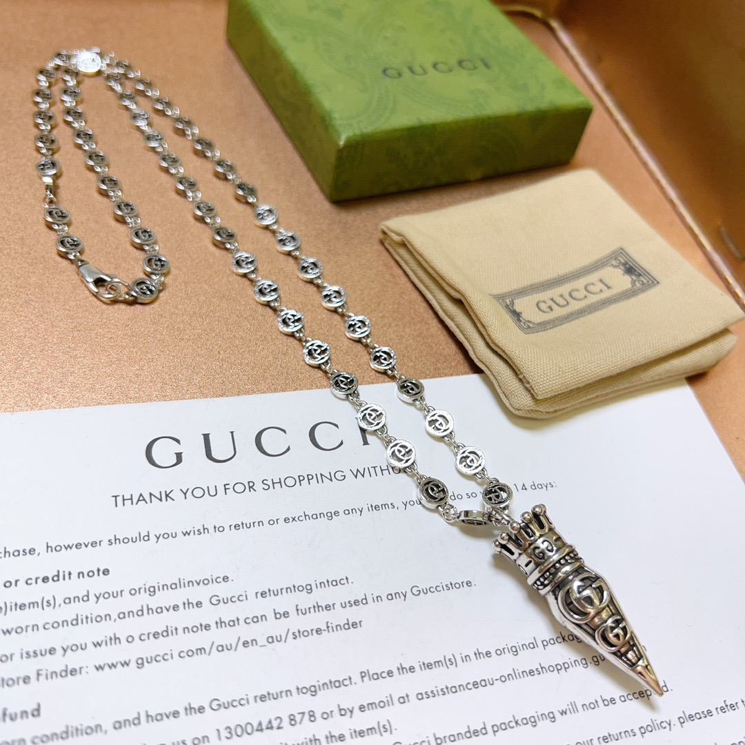 Gucci 新品发布 不爆不发 抖音带货 首选 𝐆𝐮𝐜𝐜𝐢古驰项链最新款链条档次更高 Anger Forest系列设计理念 项链