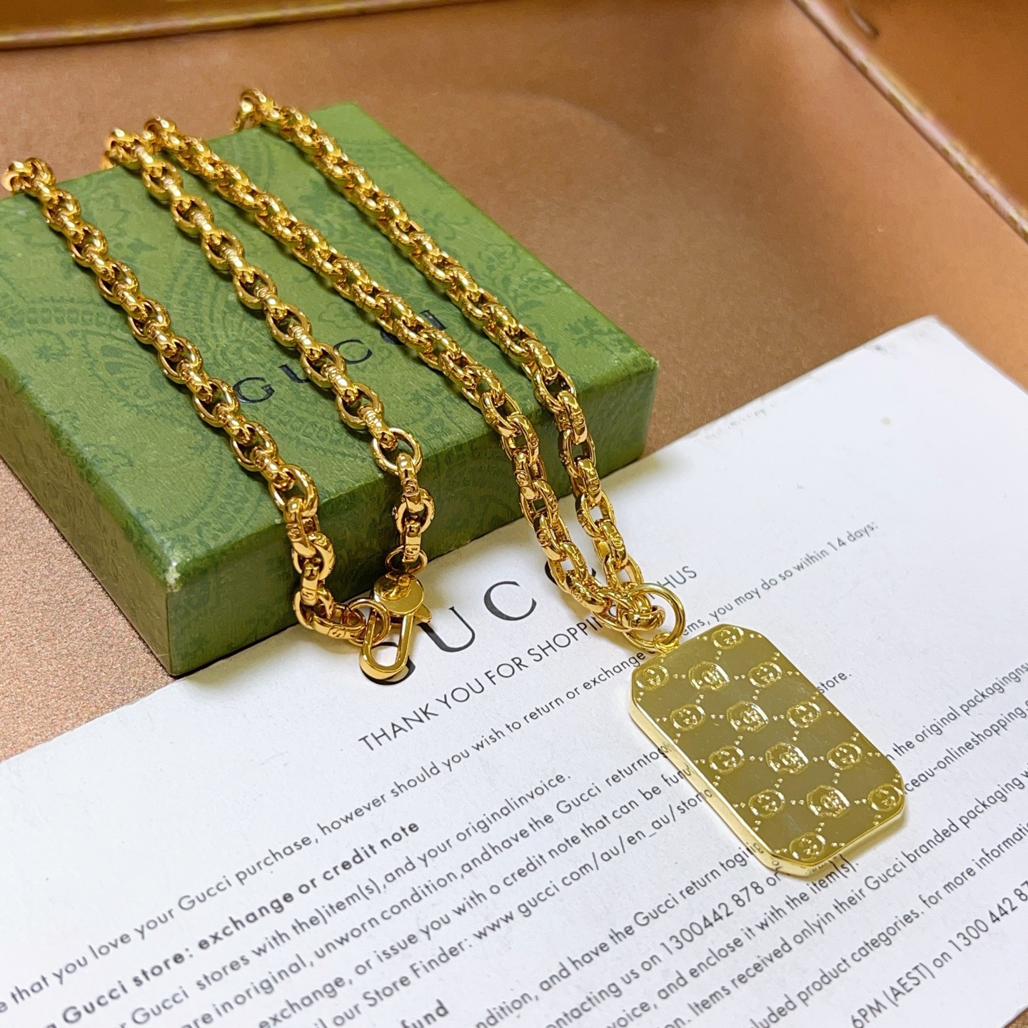 新品发布👒巨帅🤠𝐆𝐮𝐜𝐜𝐢古驰项链最新款链条档次更高明星同款Anger Forest系列双G古驰项链👒 