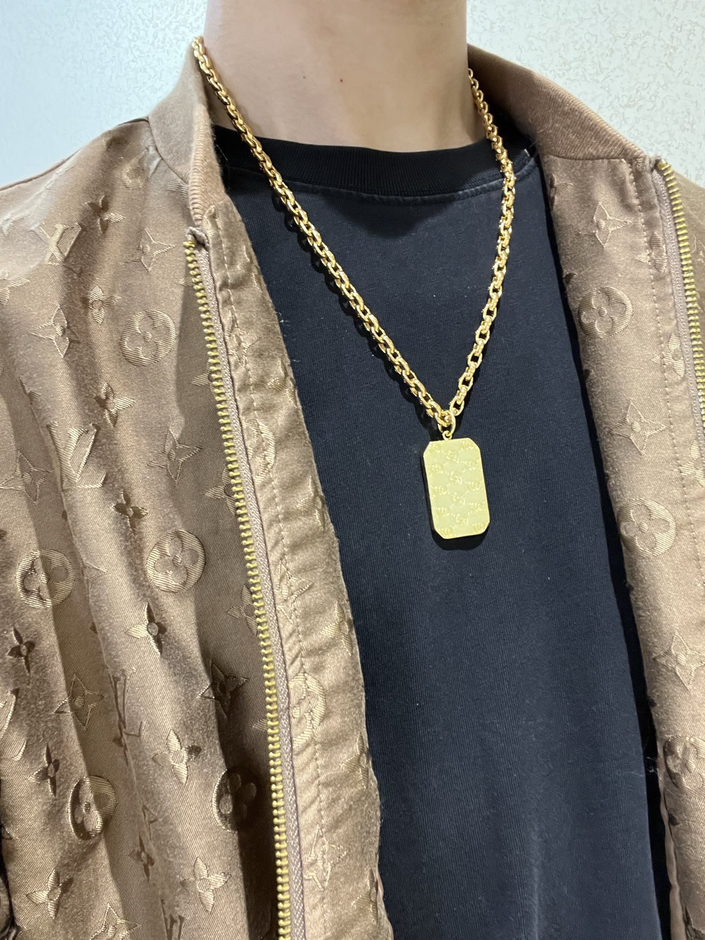 新品发布👒巨帅🤠𝐆𝐮𝐜𝐜𝐢古驰项链最新款链条档次更高明星同款Anger Forest系列双G古驰项链👒 