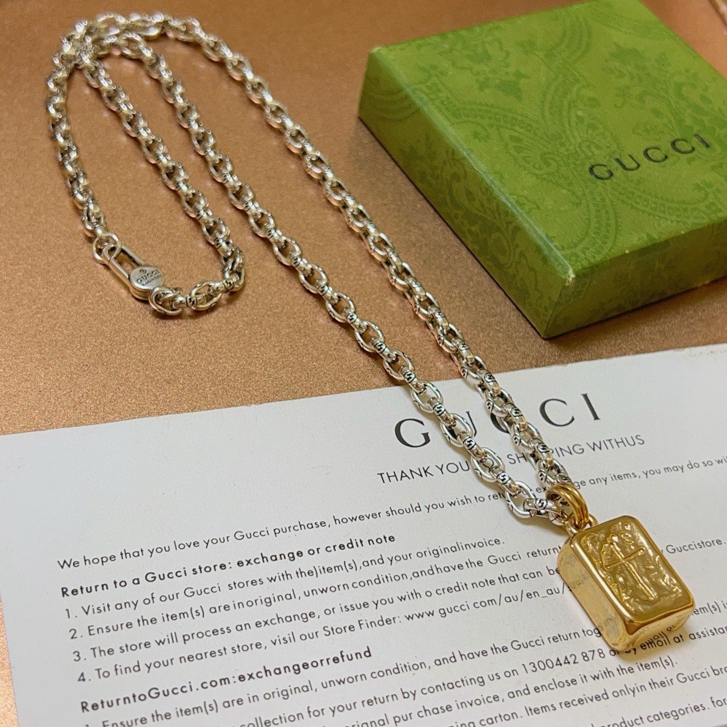 。。 不爆不发 抖音带货网红首选 𝐆𝐮𝐜𝐜𝐢古驰项链最新款链条档次更高明星同款Anger Forest系