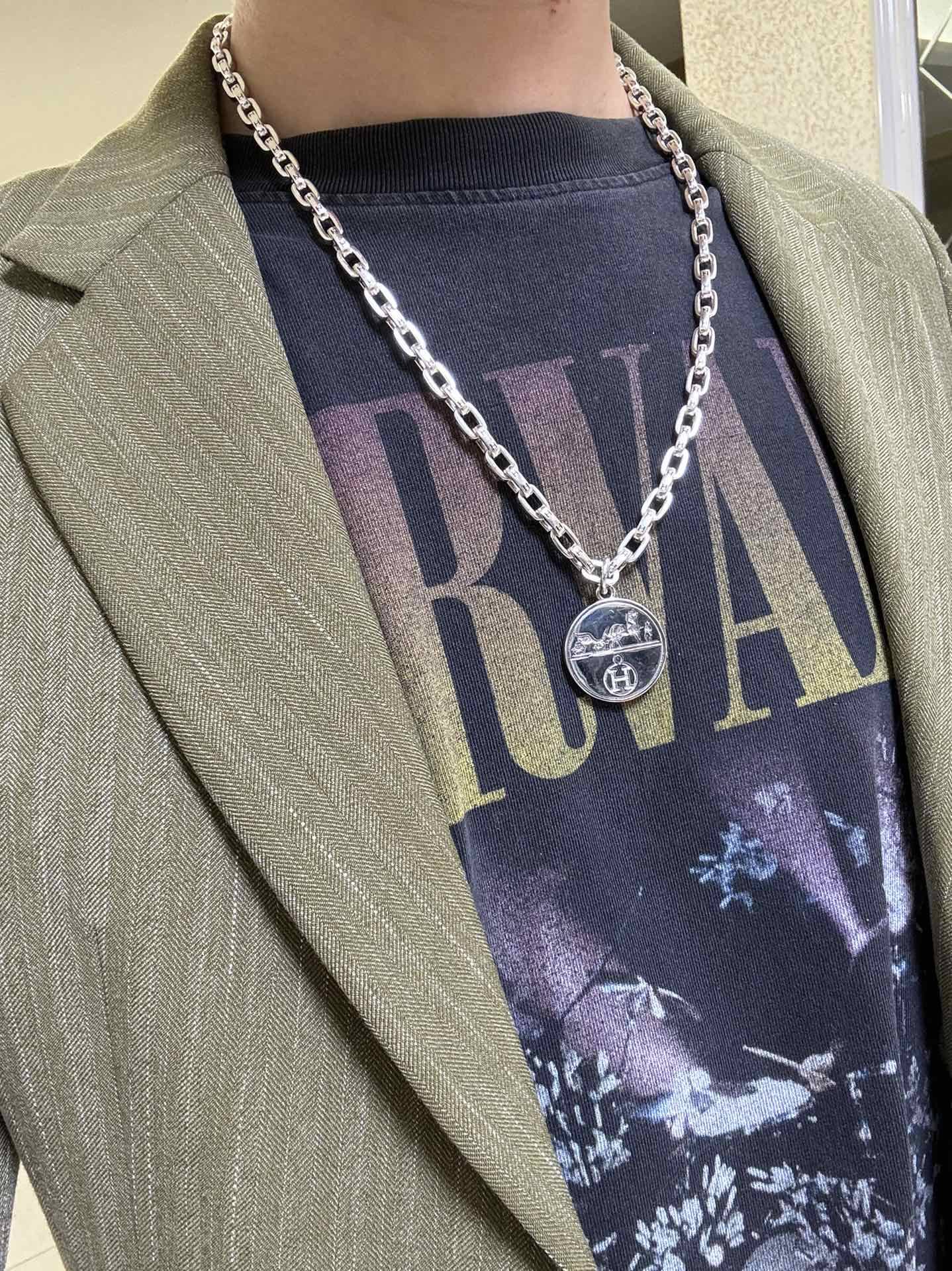 Hermès 真的会心动 HERMES 爱马仕项链 猪鼻子H项链系列首饰 进口材质定制