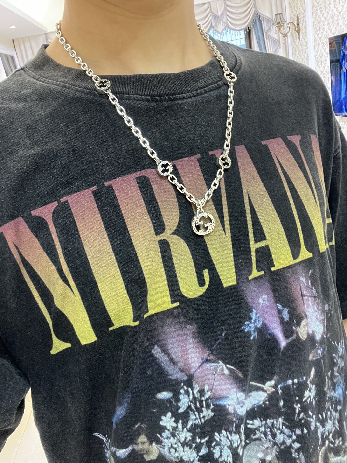 Gucci 不爆不发 古驰官网新款同步更新 抖音带货 首选 𝐆𝐮𝐜𝐜𝐢古驰项链最新款链条档次更高 Anger Forest系列双g图案古驰项链定制项链