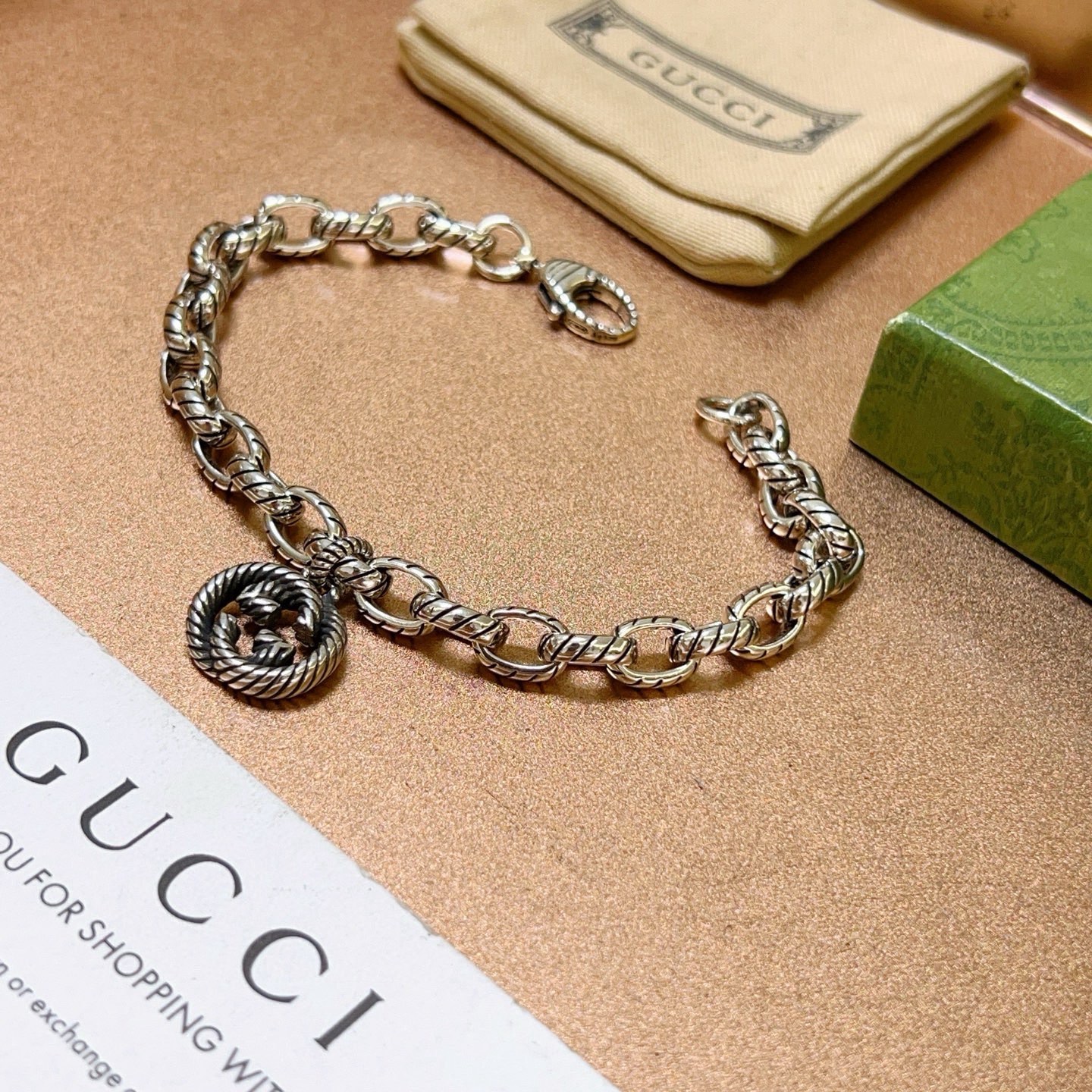 Gucci 2026最新出炉加厚款古驰手链