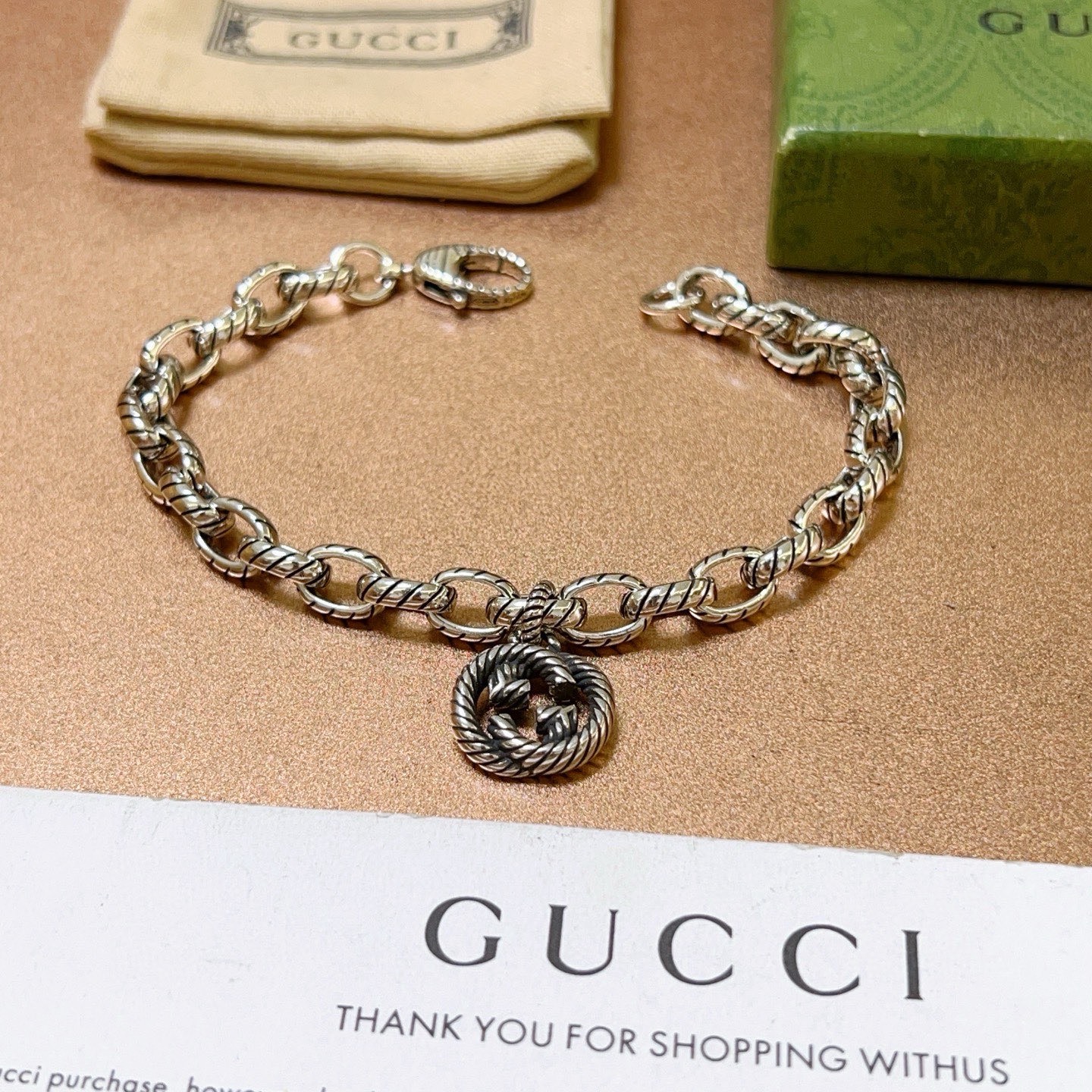 Gucci 2026最新出炉加厚款古驰手链