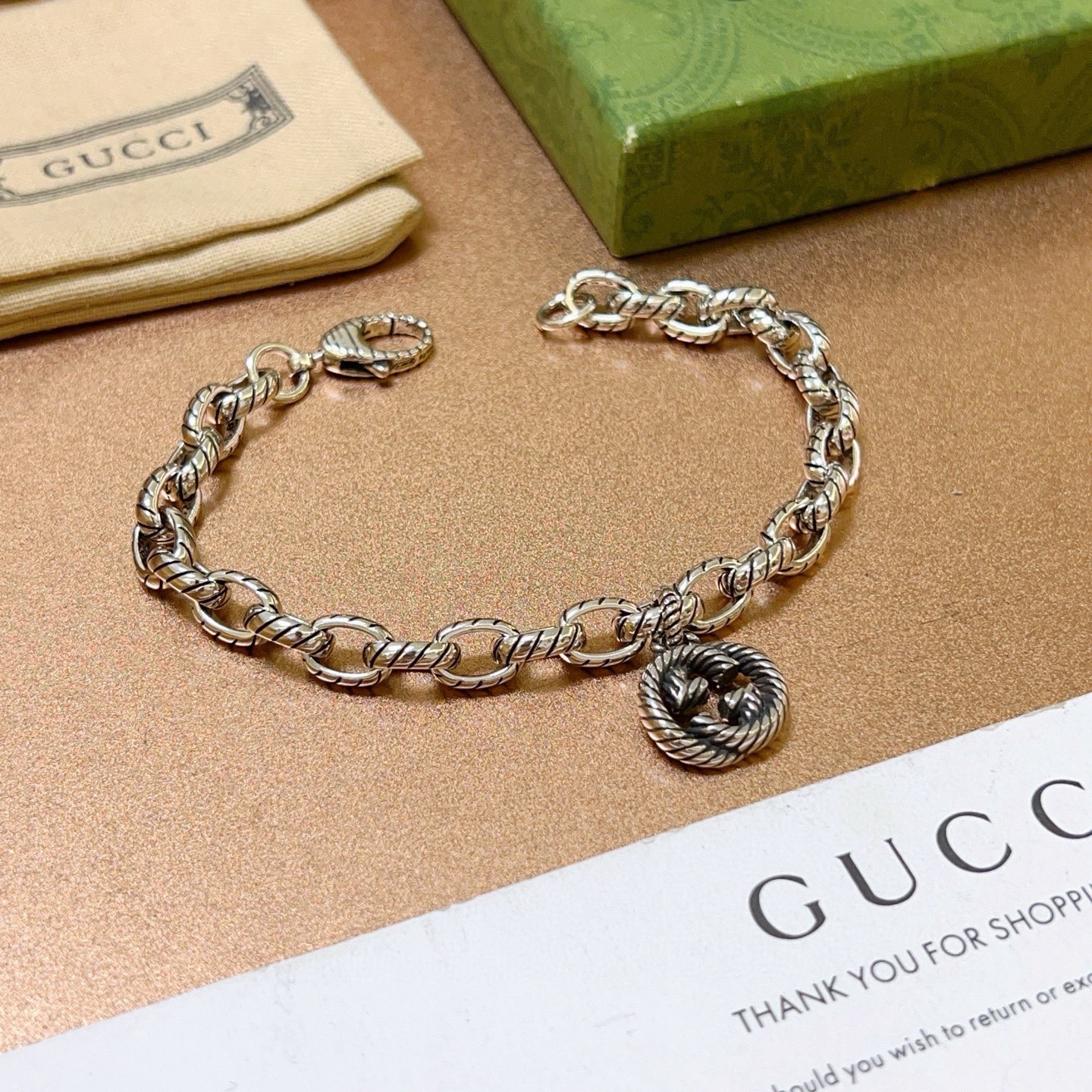 Gucci 2026最新出炉加厚款古驰手链