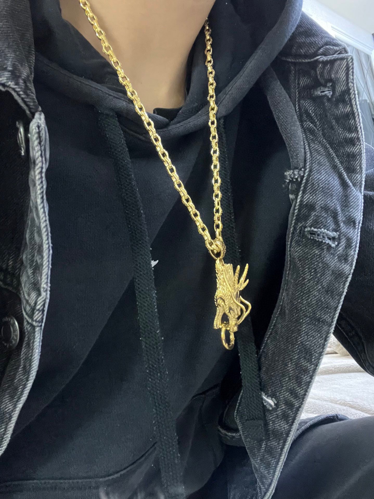 𝐆𝐮𝐜𝐜𝐢古驰项链最新款链条档次更高明星同款Anger Forest系列双G古驰项链链长60厘米可改长度