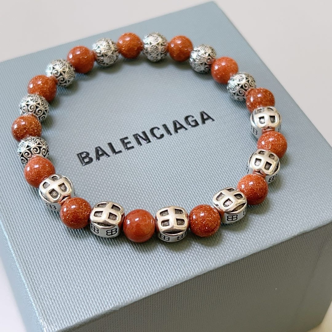 NO:665241,Batch New Product Launch Counter Seiko Version Gold Sandstone Balenciaga Bracelet Natural Stone Thai Silver Style Balenciaga Bracelet Star Same Style for Men and Women Retro Old Style Original Re-engraved Handmade ~ Genuine Open Mold Trendy Fashion Must-Have Can Be Weared by Men and Women Same Style for Couples Rock Punk Thai Silver Style Retro Elements Trendy and Versatile I Like It Very Much When Ordering Remarks Size 16cm to 24cm, Boutique Jewelry, Balenciaga, Bracelet19860909批 新品发布会专柜精工版本金沙石巴黎世家手链 天然石泰银风格巴黎世家手链 明星同款男女款 复古做旧风 原版复刻 纯手工打造 ～正品开模潮流时尚必备 男女均可佩戴 情侣款同款 摇滚朋克泰银风格 复古元素 潮流百搭 超级喜欢下单备注尺寸 16厘米到24厘米,饰品精品,balenciaga,bracelet,Jewelry