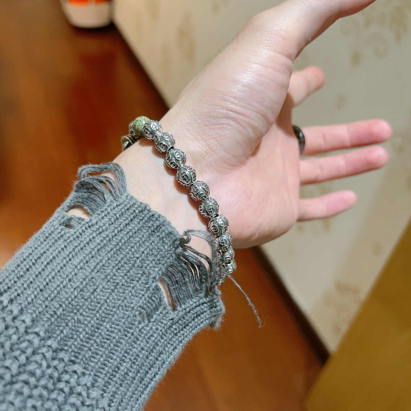 𝐆𝐮𝐜𝐜𝐢古驰手链男女同款 最新款搭配手链档次更高明星同款Anger Forest系列双g玛瑙水晶手链尺