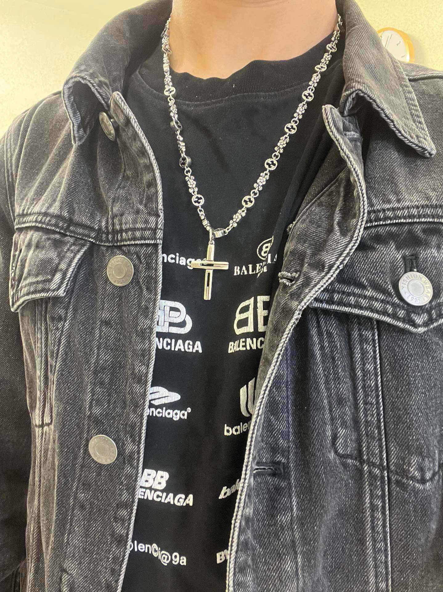 新品发布👒𝐆𝐮𝐜𝐜𝐢古驰项链最新款链条档次更高明星同款Anger Forest系列双G古驰项链十字架独特