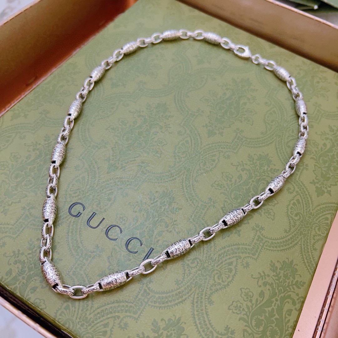 Gucci 奢华款𝐆𝐮𝐜𝐜𝐢古驰项链最新款链条档次更高