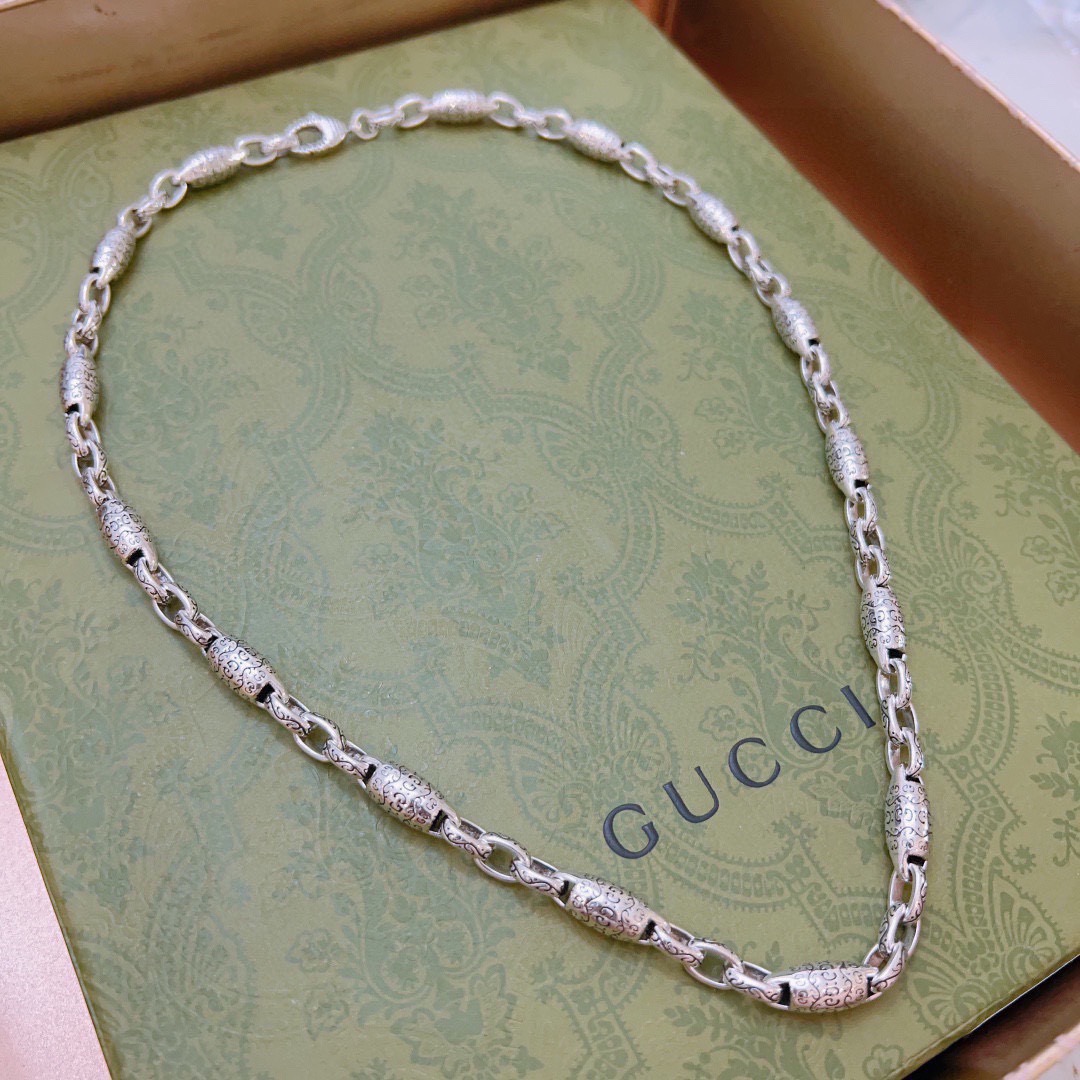 Gucci 奢华款𝐆𝐮𝐜𝐜𝐢古驰项链最新款链条档次更高
