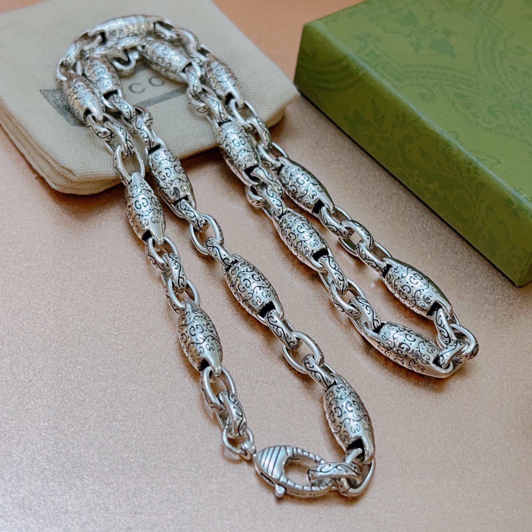 Gucci 奢华款𝐆𝐮𝐜𝐜𝐢古驰项链最新款链条档次更高
