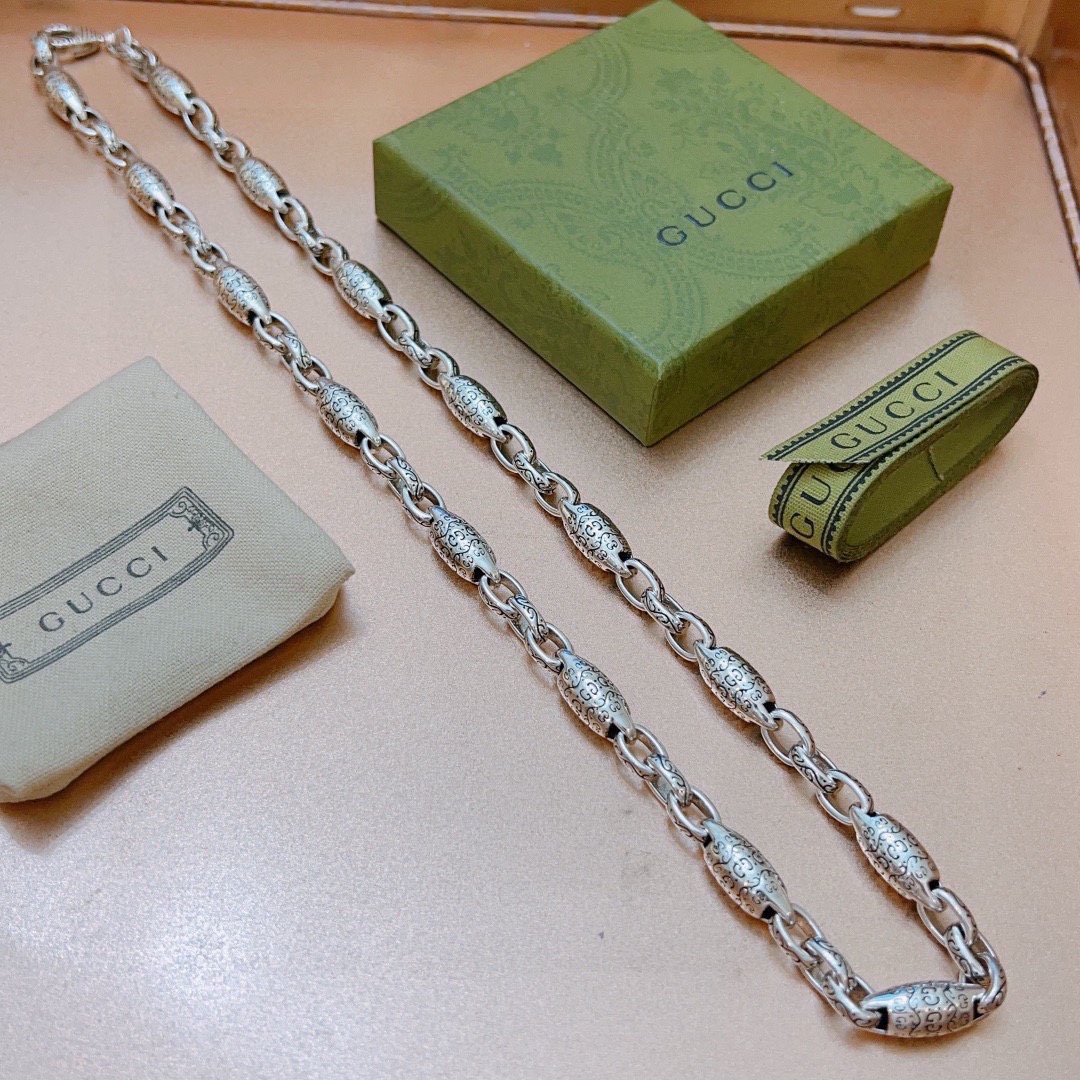 Gucci 奢华款𝐆𝐮𝐜𝐜𝐢古驰项链最新款链条档次更高
