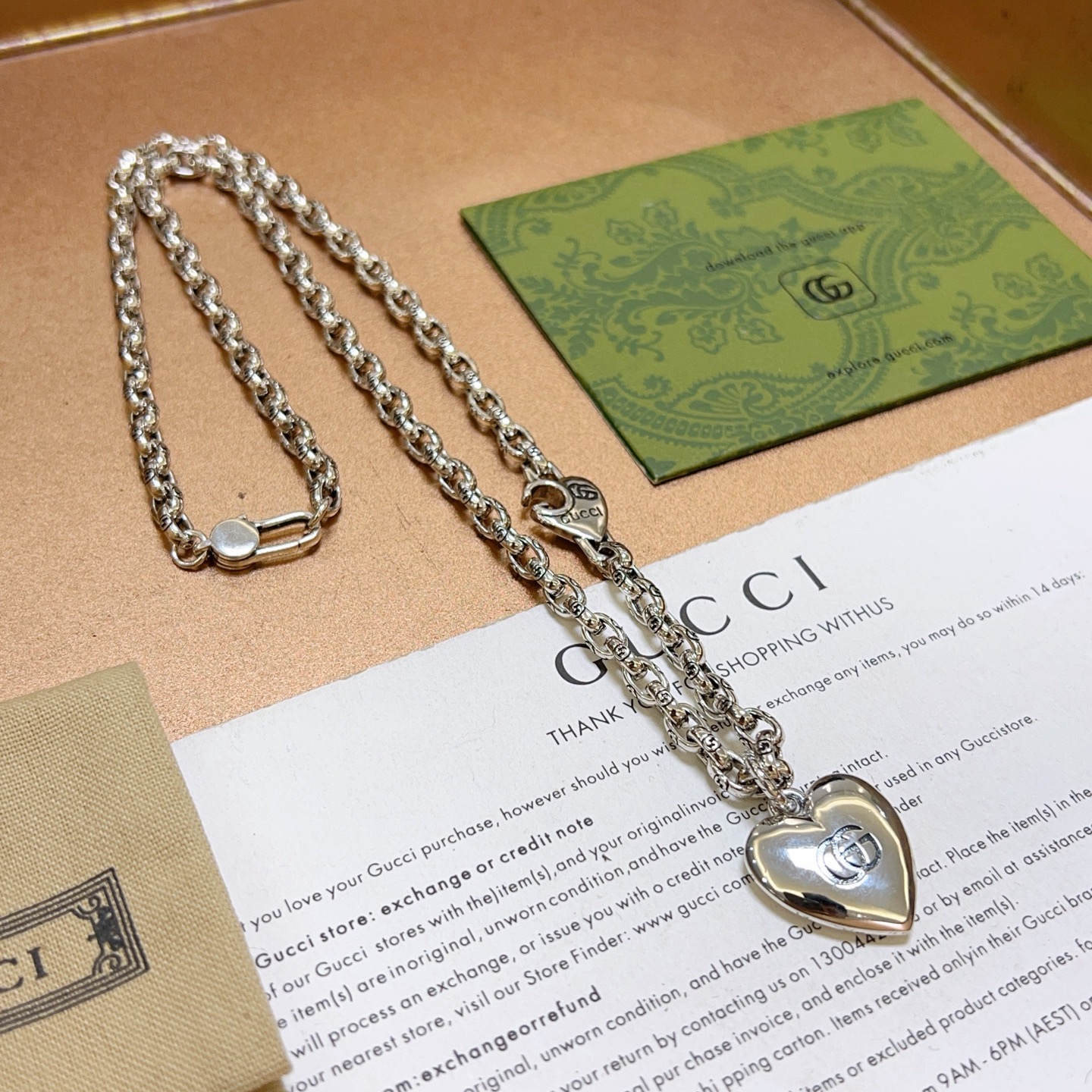 𝐆𝐮𝐜𝐜𝐢古驰项链最新款链条档次更高明星同款Anger Forest系列双G经典款项链系列复古银项链链长