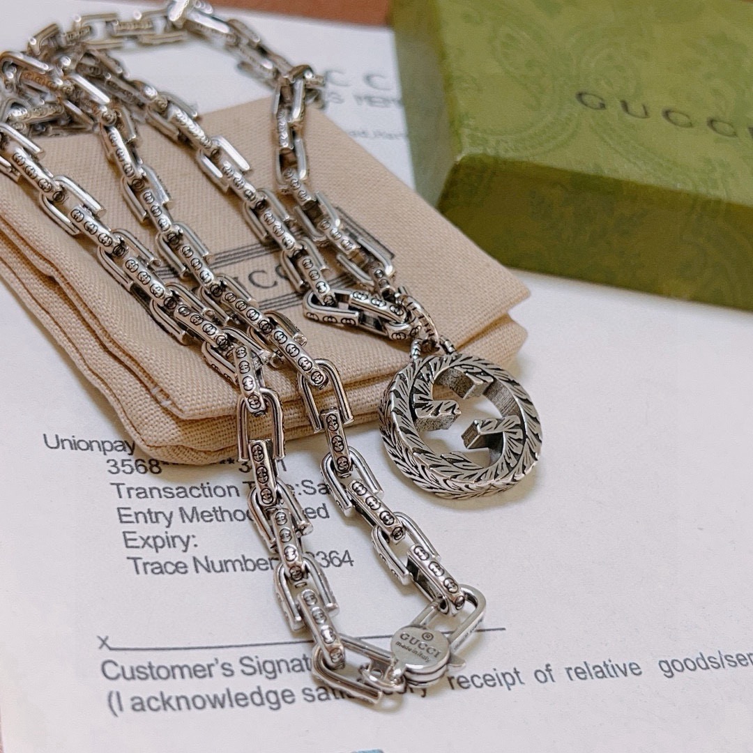 。太帅啦。 𝐆𝐮𝐜𝐜𝐢古驰项链2026最新款链条档次更高明星同款经典款Anger Forest系列双G古