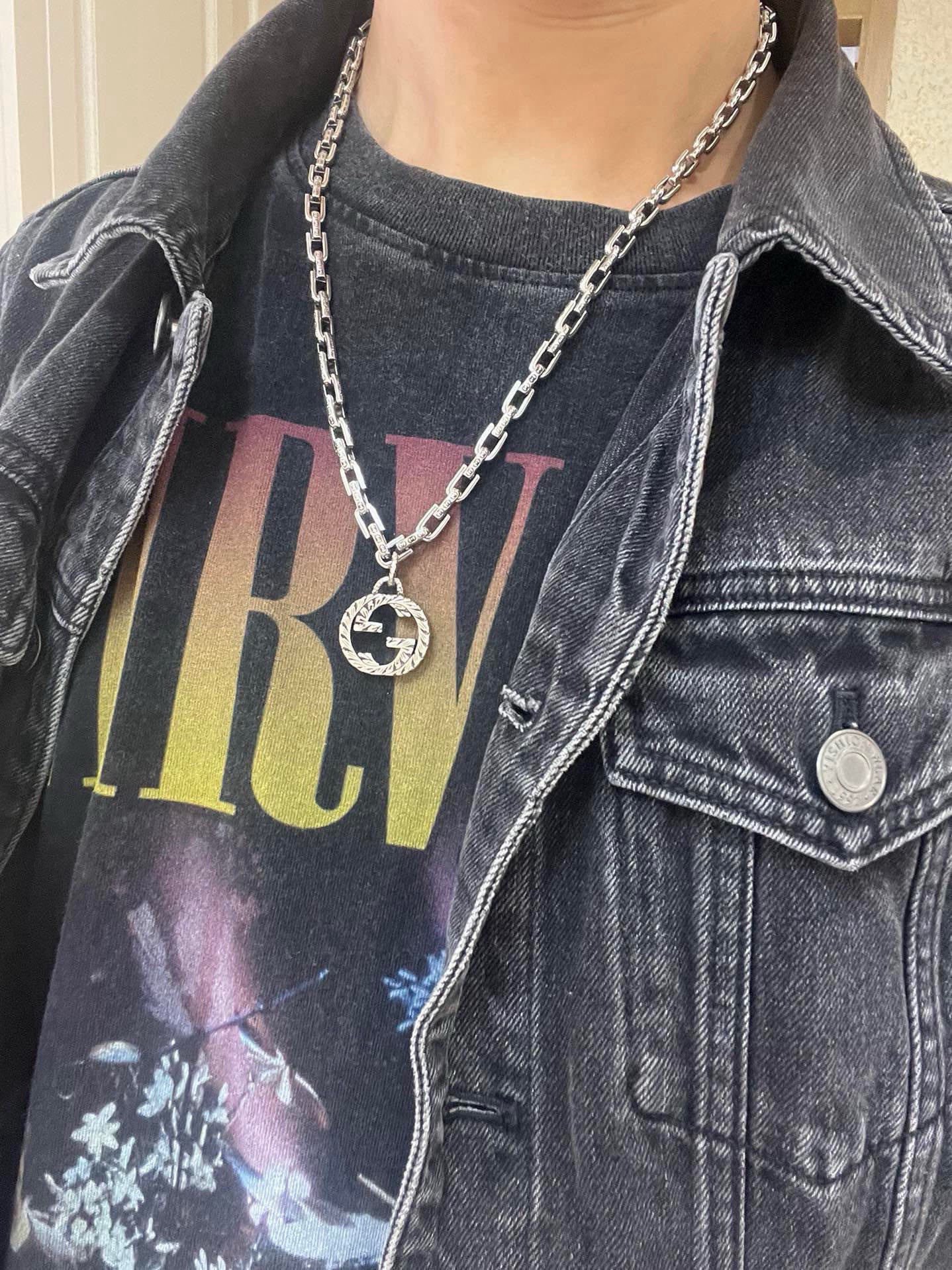 。太帅啦。 𝐆𝐮𝐜𝐜𝐢古驰项链2026最新款链条档次更高明星同款经典款Anger Forest系列双G古