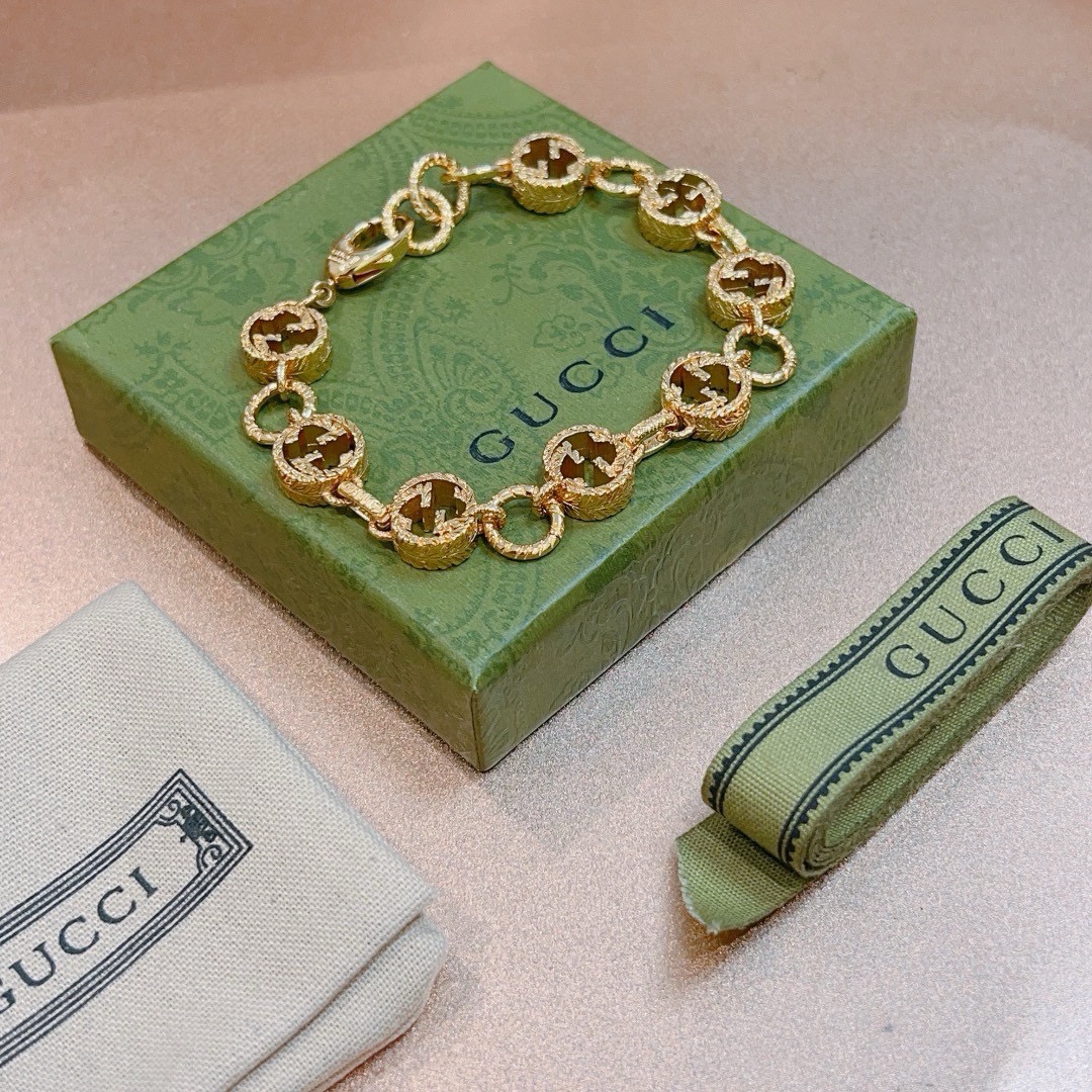 Gucci 2026最新出炉满钻奢华古驰手链