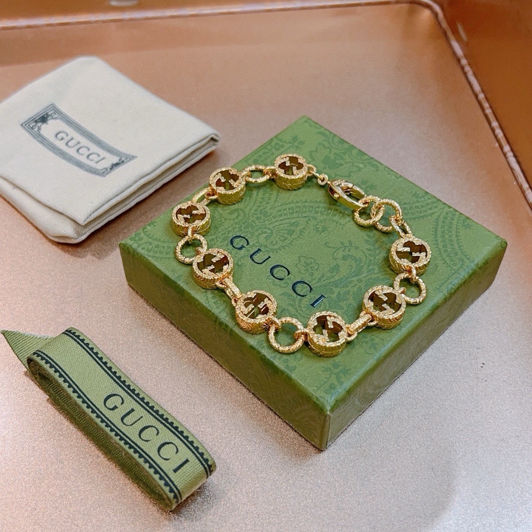 Gucci 2026最新出炉满钻奢华古驰手链