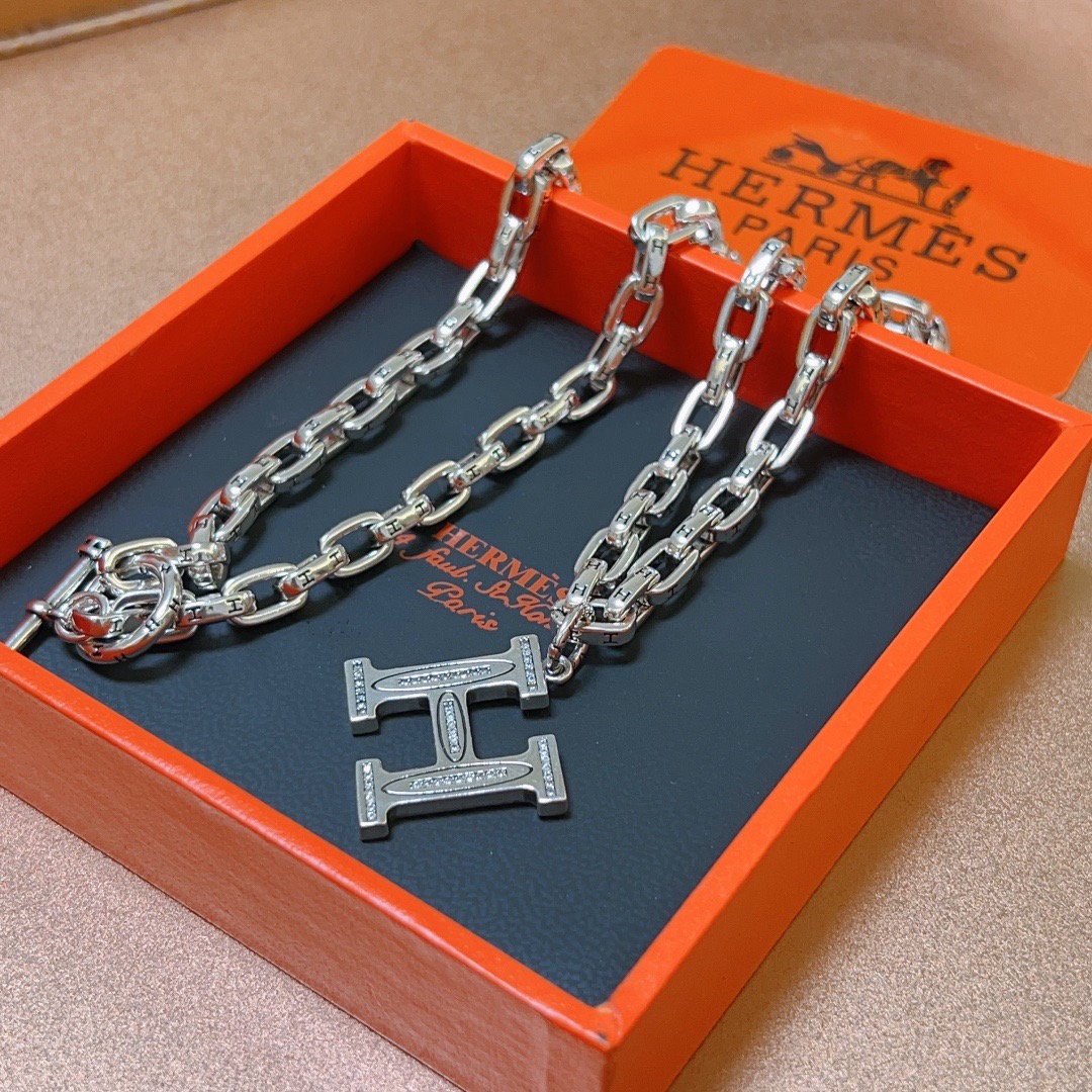 Hermès Chaine d'Ancre Collection Link Necklace - Comprehensive 8
