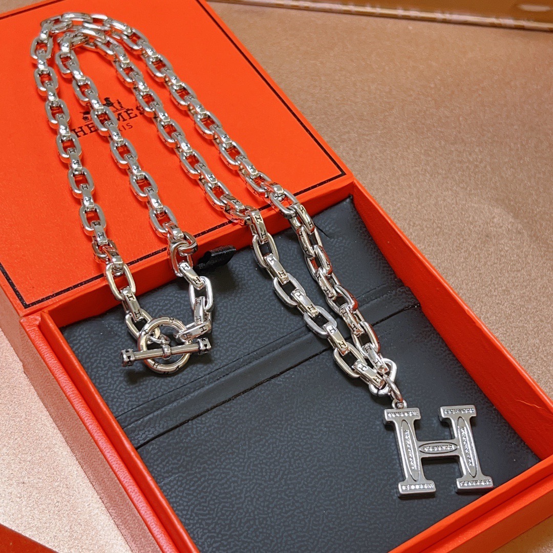 Hermès Chaine d'Ancre Collection Link Necklace - Comprehensive 7