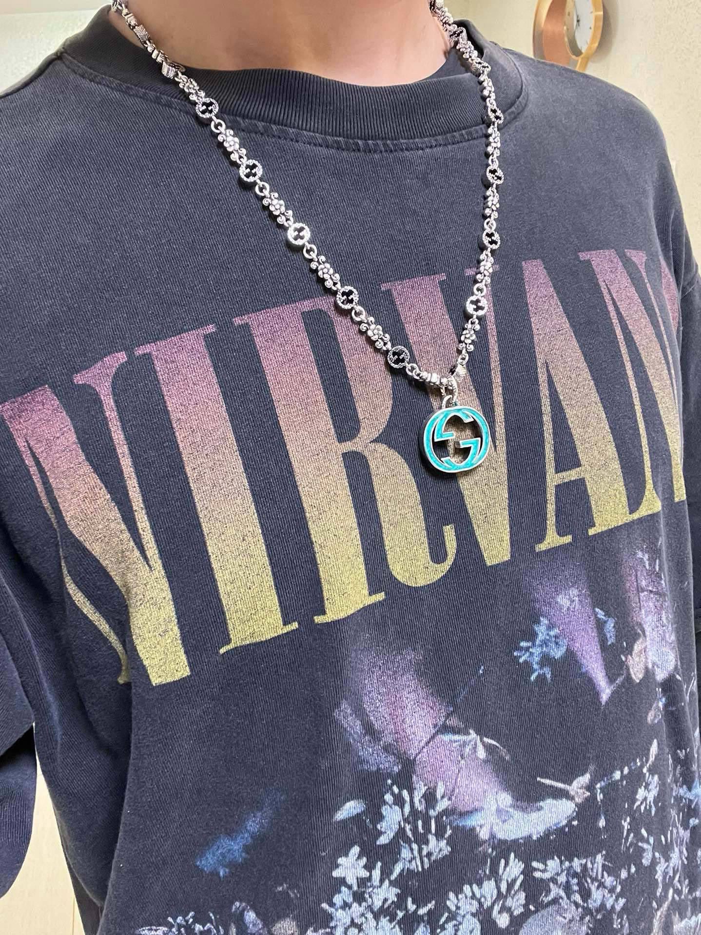 𝐆𝐮𝐜𝐜𝐢古驰项链最新款链条档次更高明星同款Anger Forest系列双G古驰项链古驰复古项链🪶欧美潮