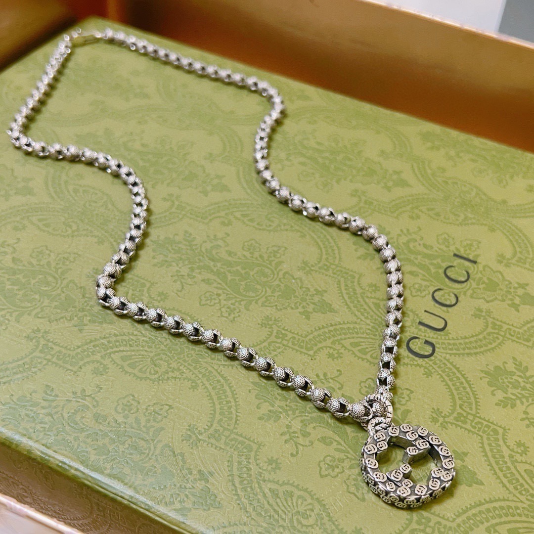 𝐆𝐮𝐜𝐜𝐢古驰项链最新款链条档次更高明星同款Anger Forest系列双G经典款项链系列古驰项链链长6