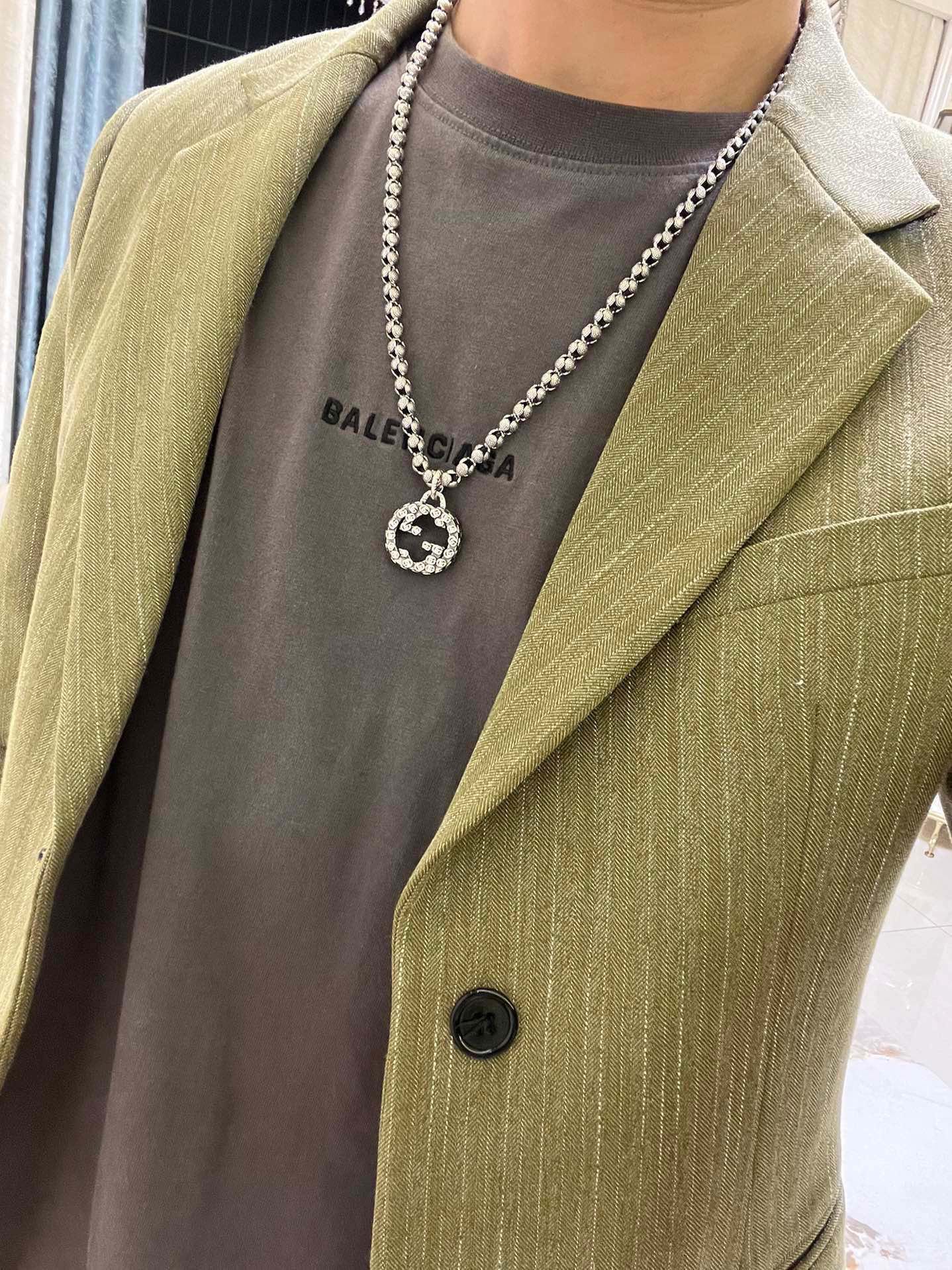 𝐆𝐮𝐜𝐜𝐢古驰项链最新款链条档次更高明星同款Anger Forest系列双G经典款项链系列古驰项链链长6