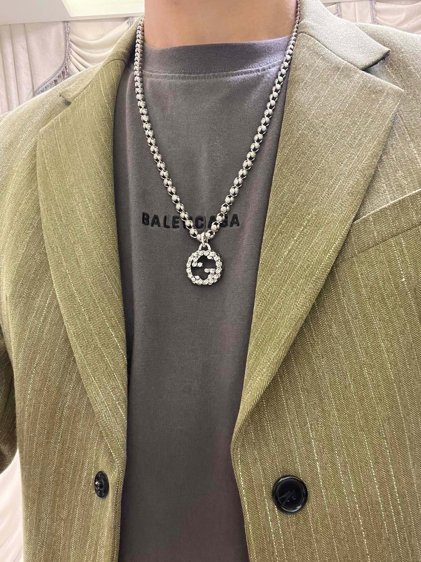 𝐆𝐮𝐜𝐜𝐢古驰项链最新款链条档次更高明星同款Anger Forest系列双G经典款项链系列古驰项链链长6