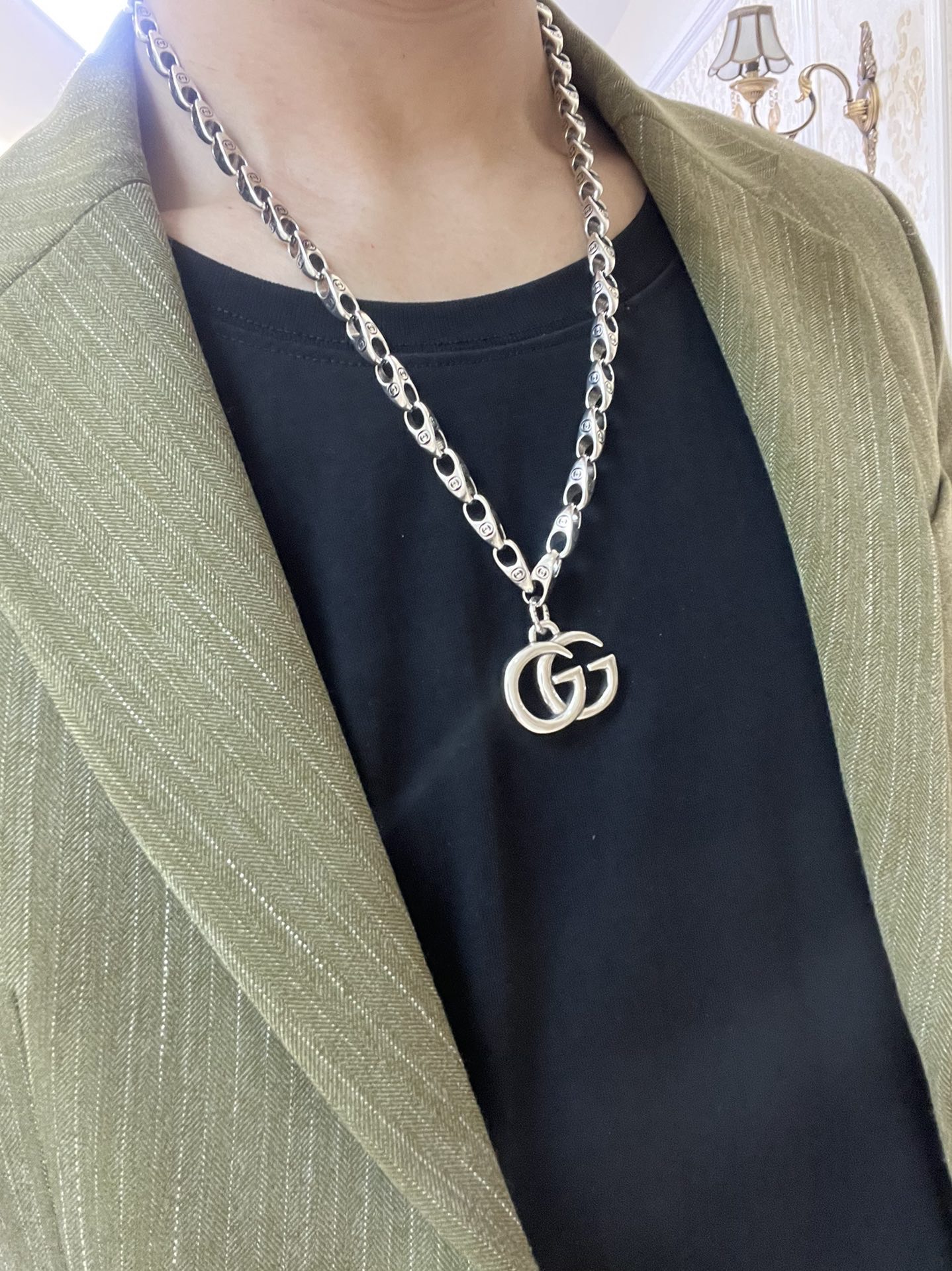 。。 不爆不发 抖音带货网红首选 𝐆𝐮𝐜𝐜𝐢古驰项链最新款链条档次更高明星同款Anger Forest系