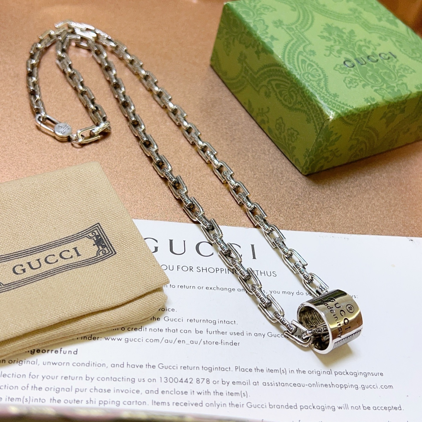 。太帅啦。 𝐆𝐮𝐜𝐜𝐢古驰项链2026最新款链条档次更高明星同款经典款Anger Forest系列双G古