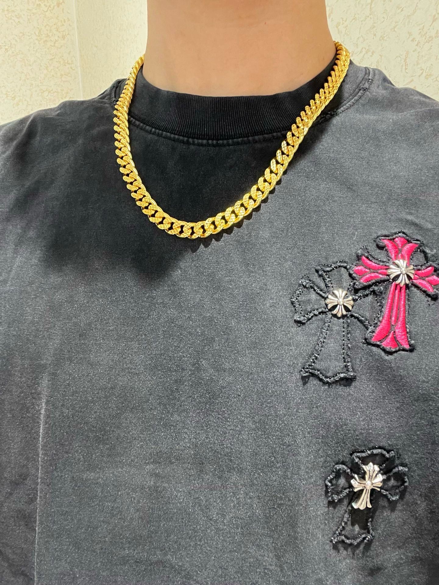 𝐆𝐮𝐜𝐜𝐢古驰项链最新款链条档次更高 纯手工制作 整条精工车花工艺明星同款Anger Forest系列双