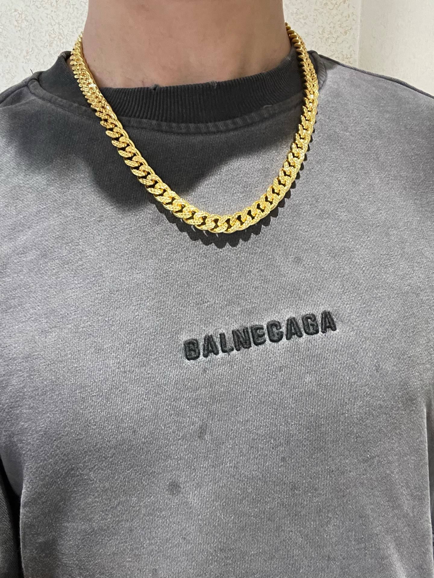 𝐆𝐮𝐜𝐜𝐢古驰项链最新款链条档次更高 纯手工制作 整条精工车花工艺明星同款Anger Forest系列双