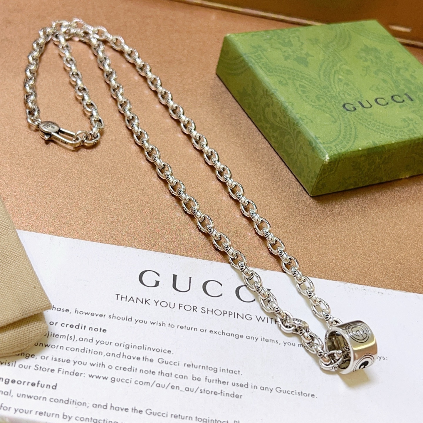 。太帅啦。 𝐆𝐮𝐜𝐜𝐢古驰项链2026最新款链条档次更高明星同款经典款Anger Forest系列双G古