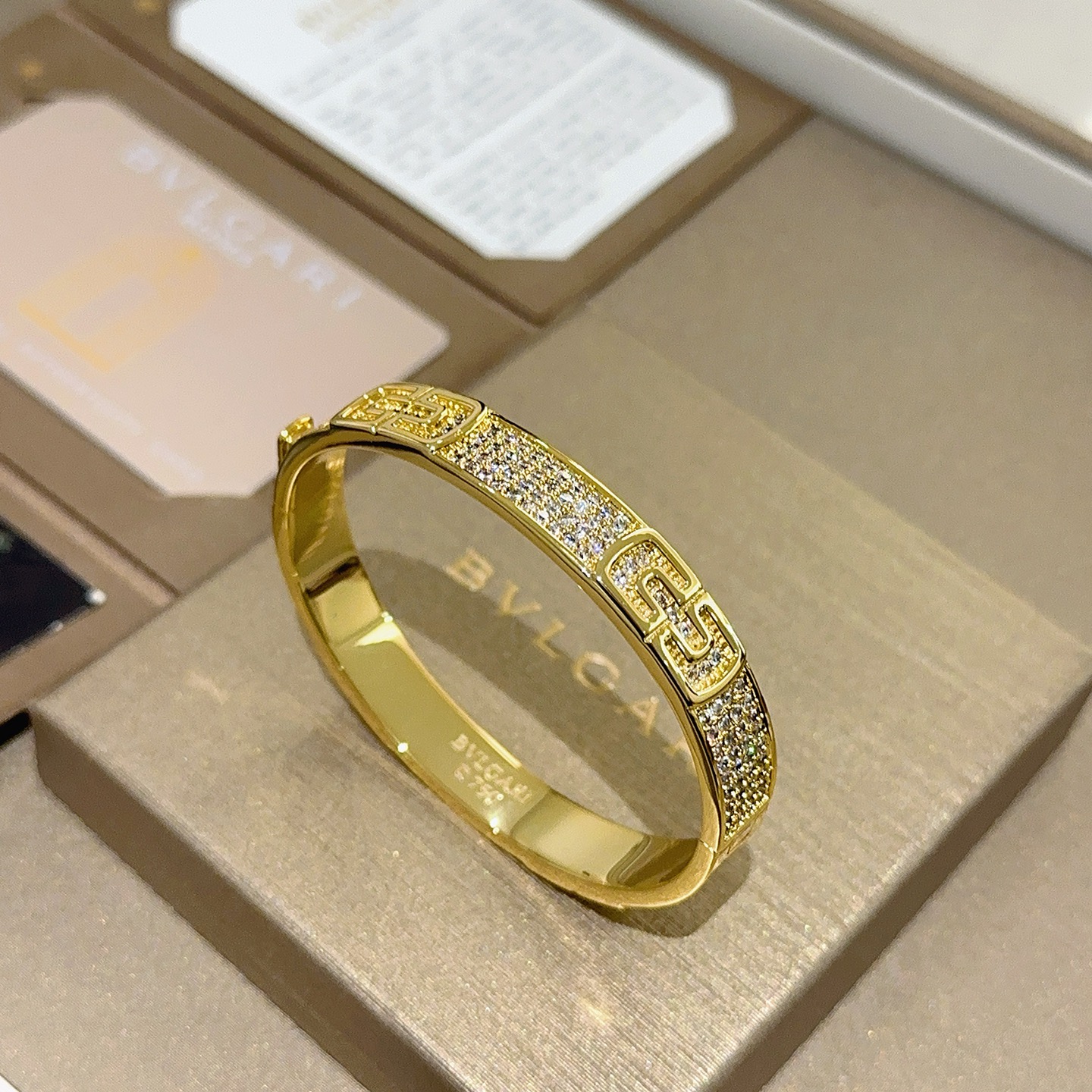 BVLGARI Bracelet or jaune plaqué 18K - Qualité supérieure